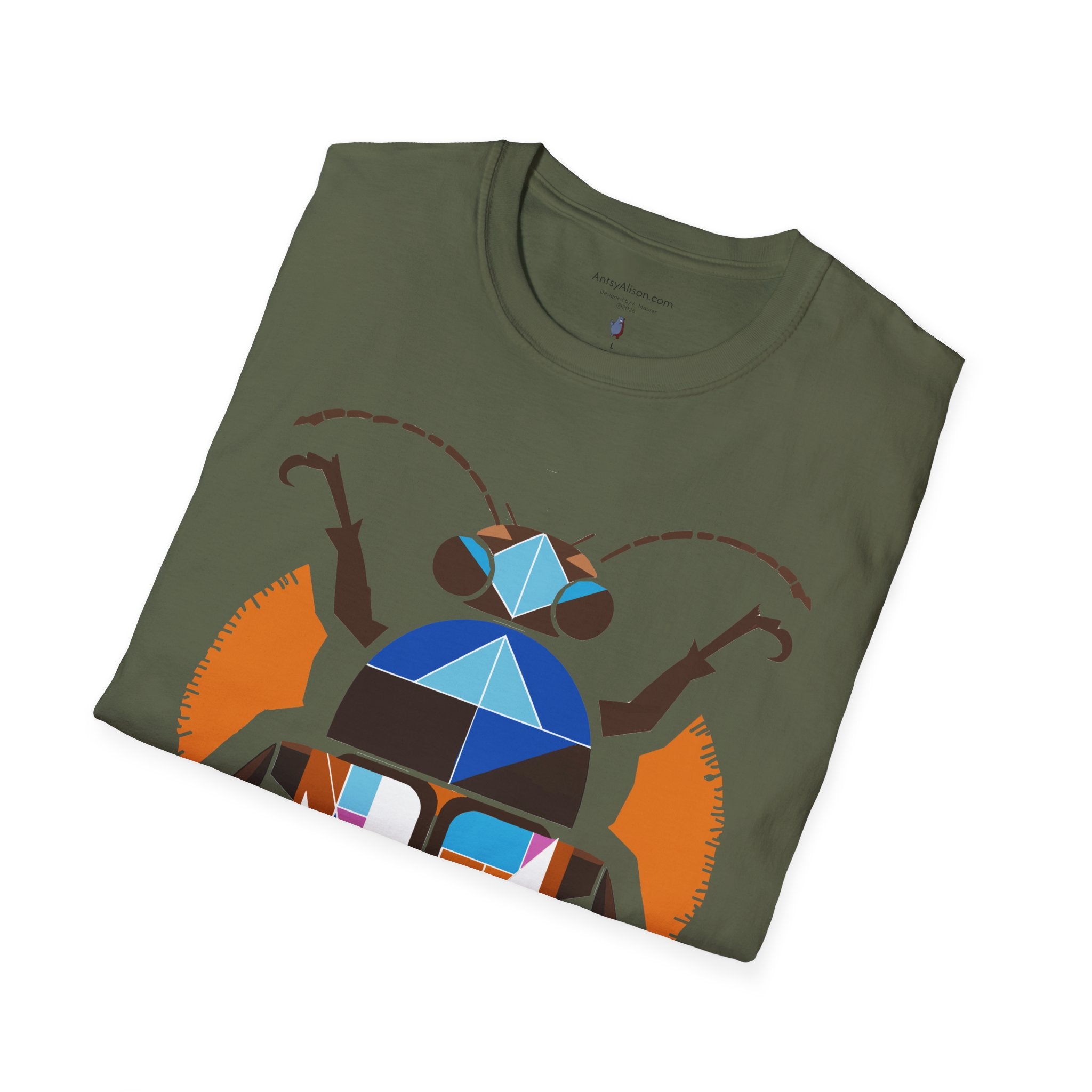 Midwest Modern Deco Beetle - Unisex Softstyle T-Shirt