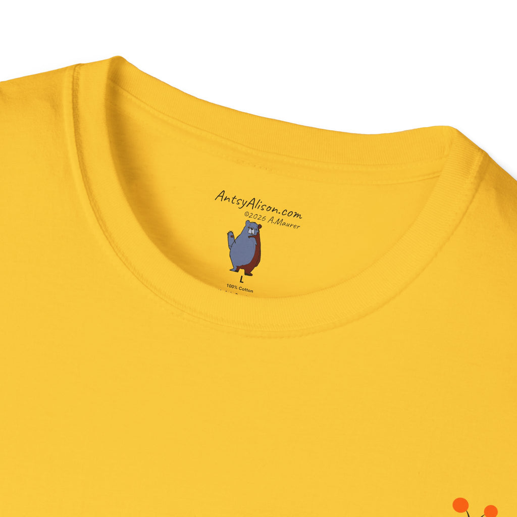 Midwest Modern Pop Icon Red and Orange Caterpillar - 100% Cotton Graphic Tee - animal lovers, insects, bugs, caterpillars, red, orange