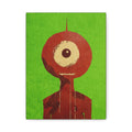 Halloween Seasonal Midwest Mod Cyclops Pop Art Print  - Matte Canvas, Stretched, 1.25"