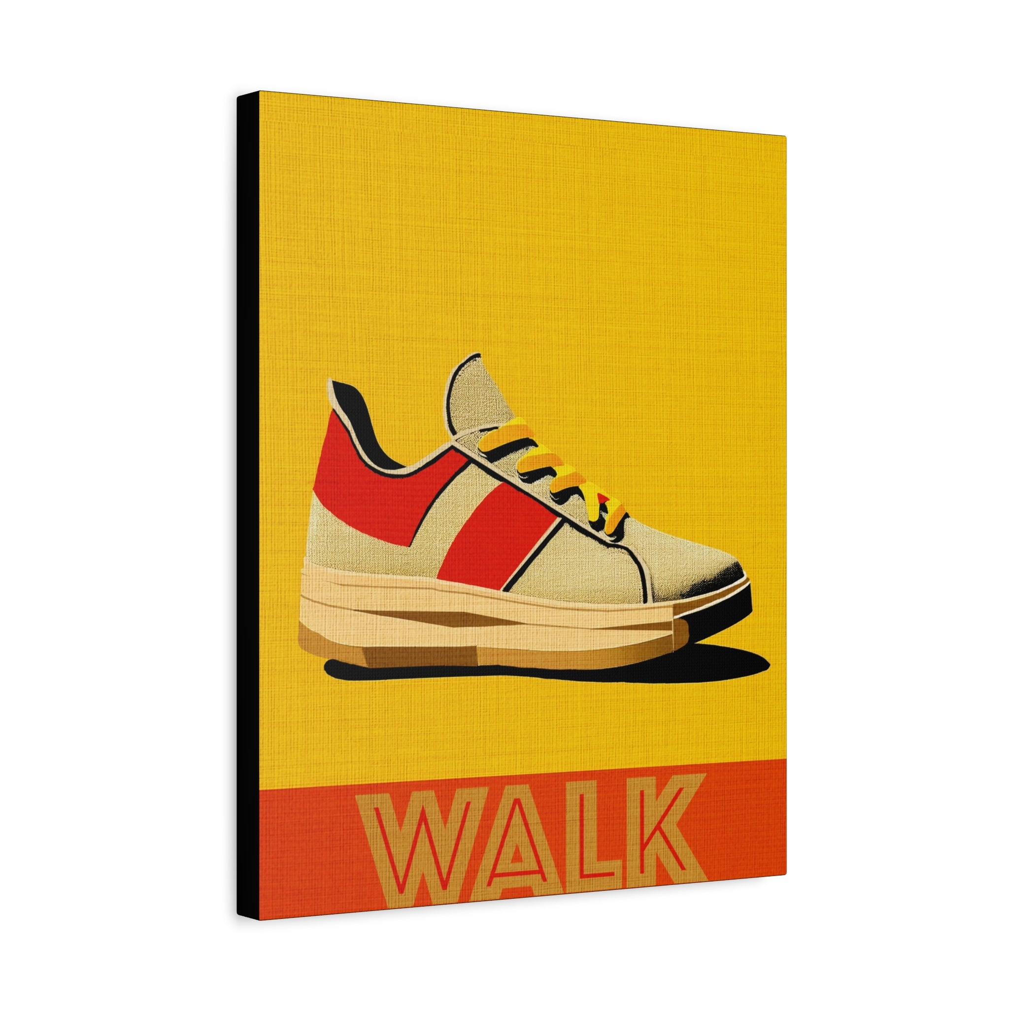 Midwest Modern WALK Walking Activity Art Print - Matte Canvas, Stretched, 1.25"
