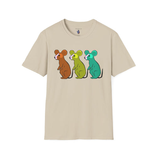 Hickory Dickory Dock Graphic Art Mouse Tee - 100% Cotton T-Shirt