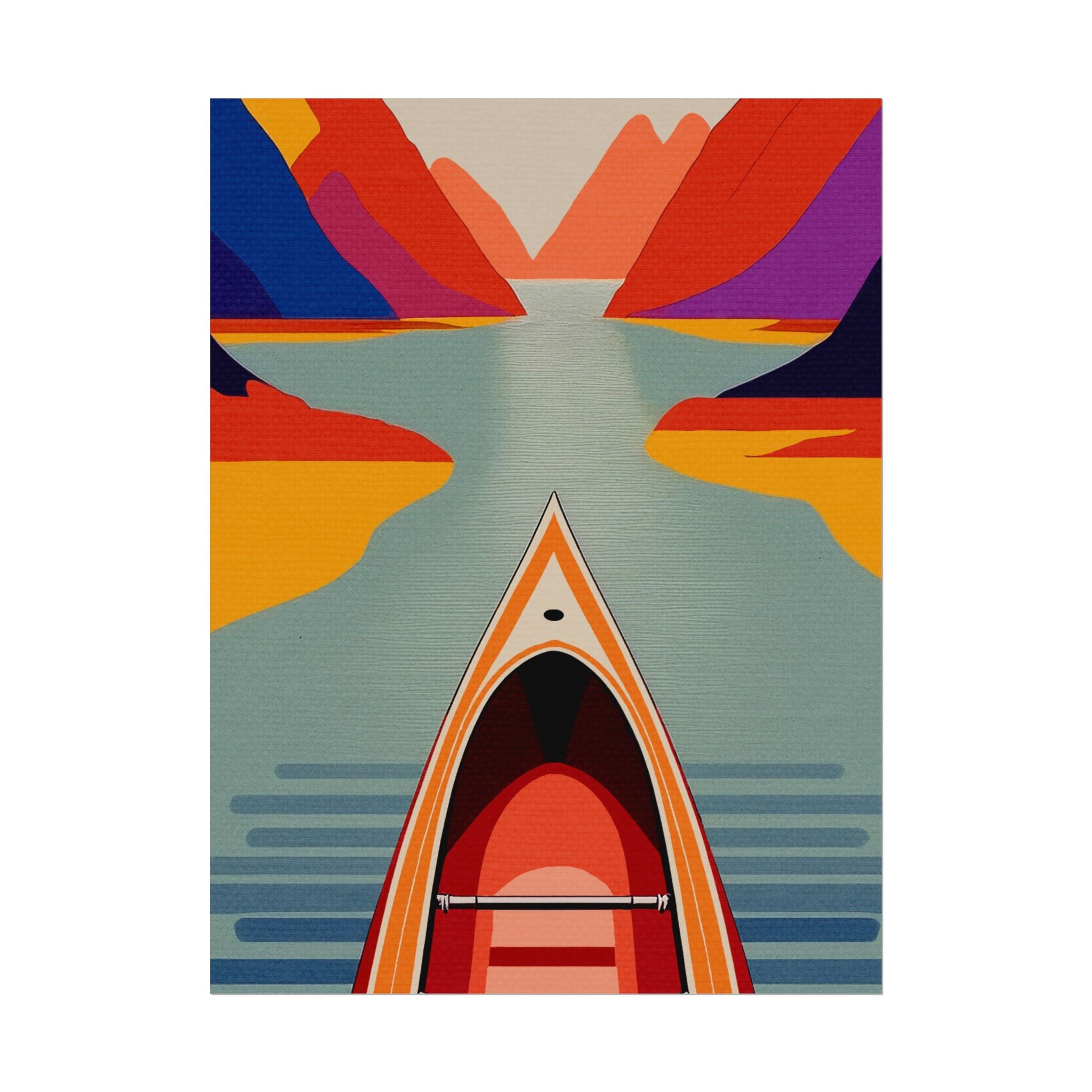 Outdoor Activity Canoe Poster, Rolled Poster -  nature lovers, outdoor activities, spring, summer, canoe