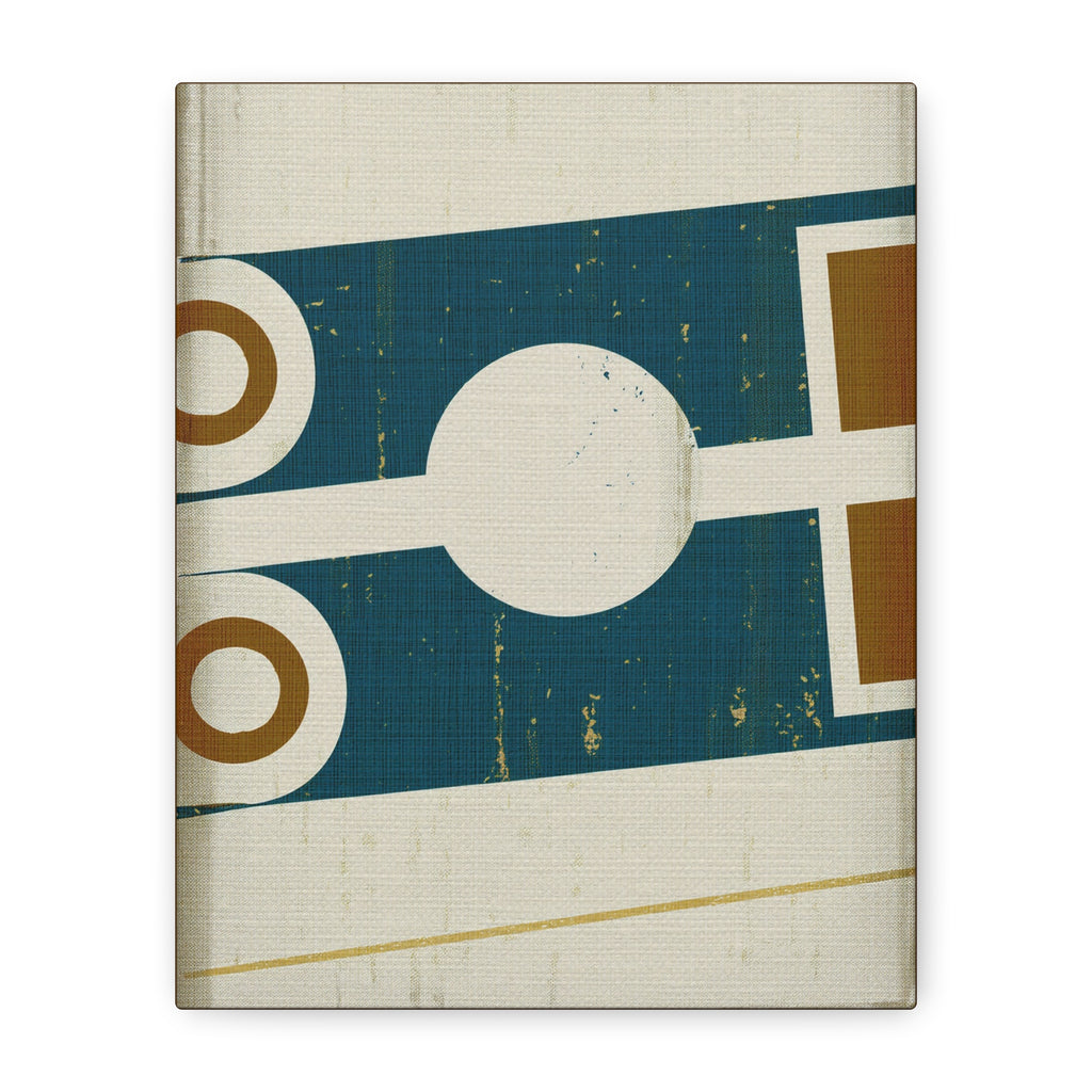 Midwest Modern Abstract Retro Game Sports Board #1 - Matte Canvas, Stretched, 1.25"