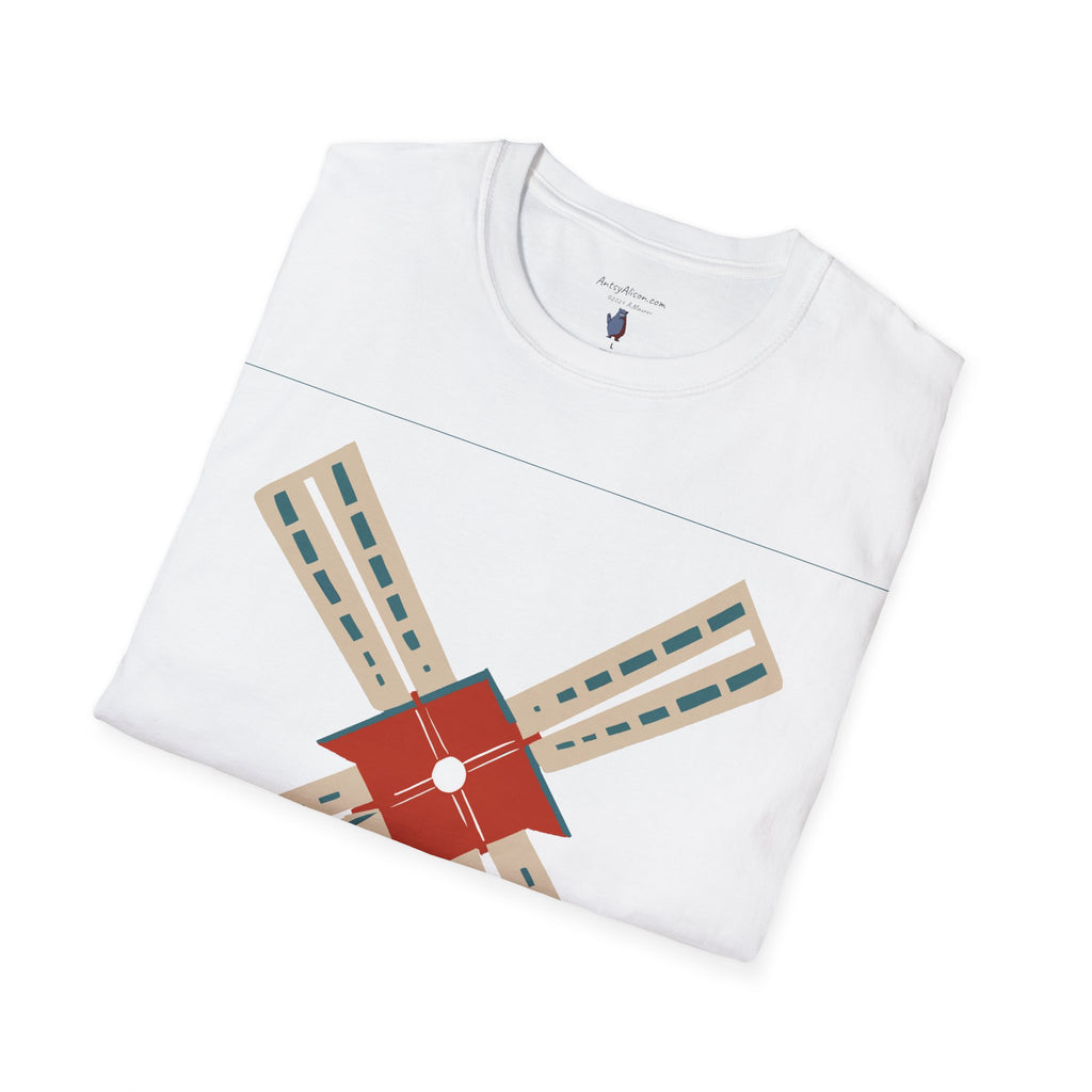 Modern Windmill - Unisex Softstyle Graphic T-Shirt