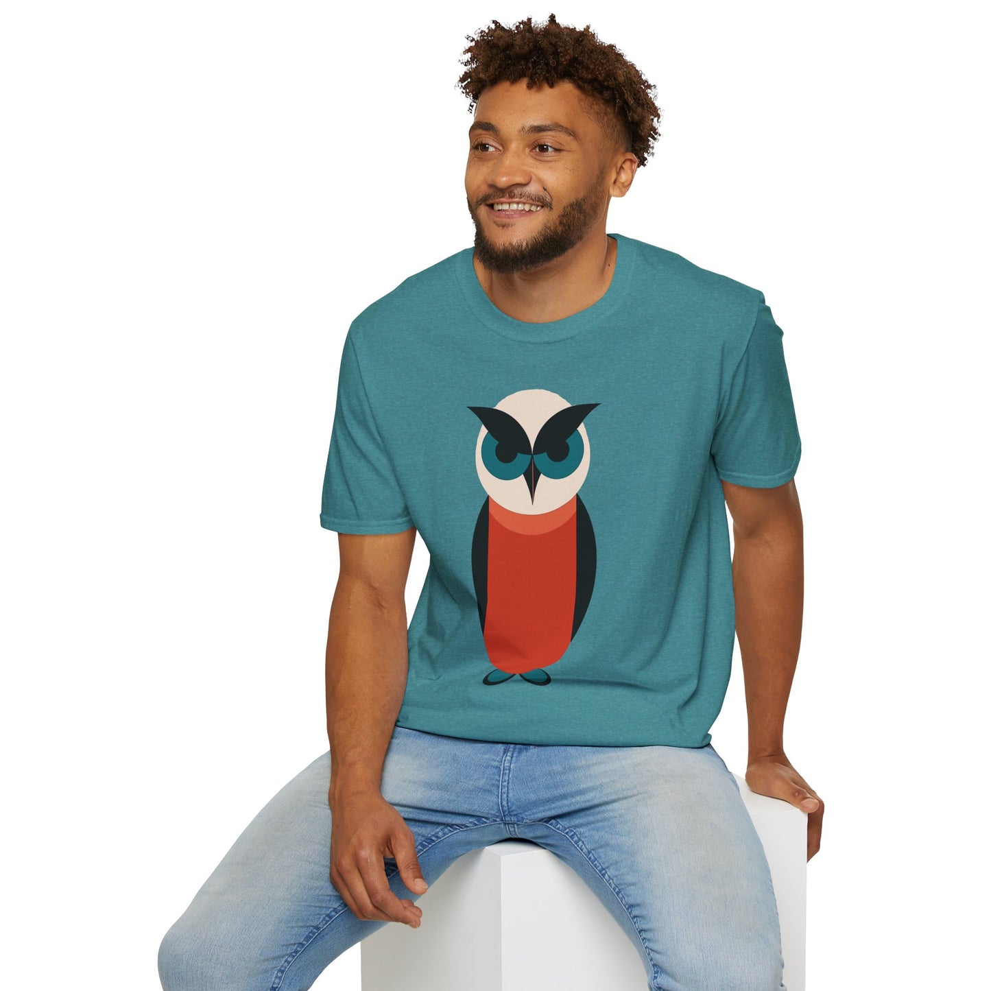 Schoolhouse Owl Graphic Art - 100% Cotton T-Shirt