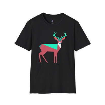 Buck Up Buttercup Graphic Art Deer Tee - 100% Cotton T-Shirt