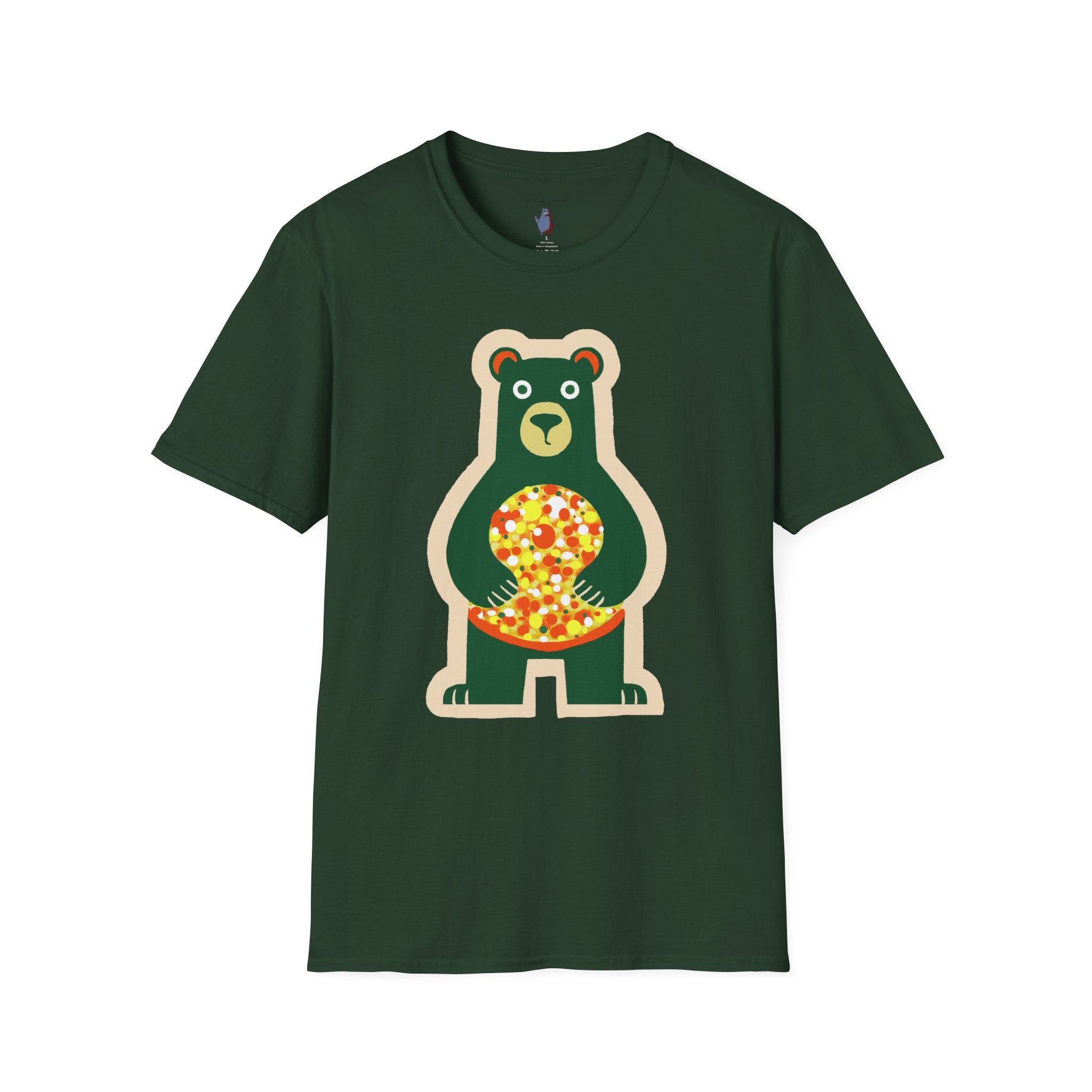 Mod Gumball Bear Graphic Art Tee - 100% Cotton T-Shirt