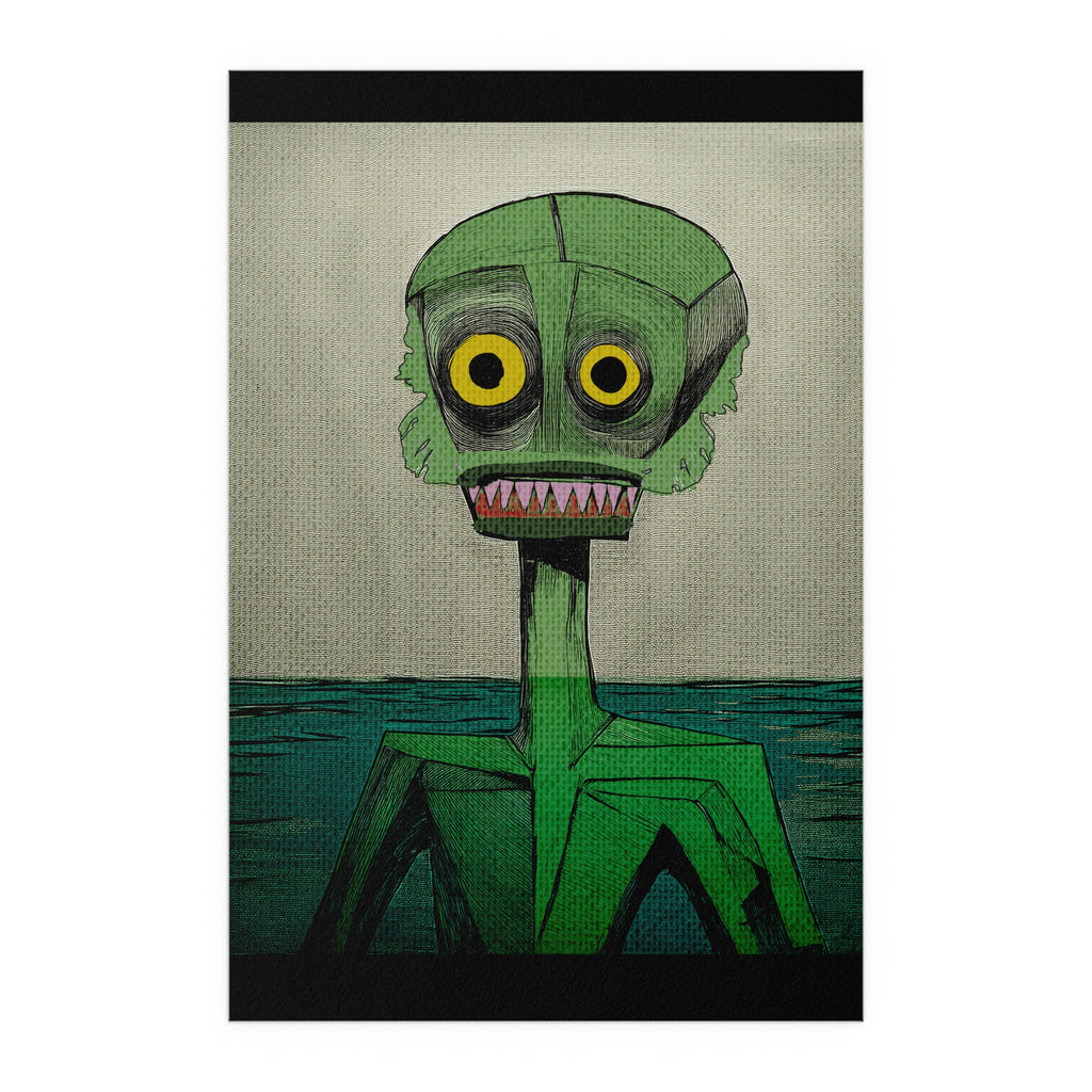 Midwest Mod Creature from the Black Lagoon Seasonal Silk Poster, Indoor and Outdoor Decor, Seasonal Decor, Halloween, Monsters, Creatures