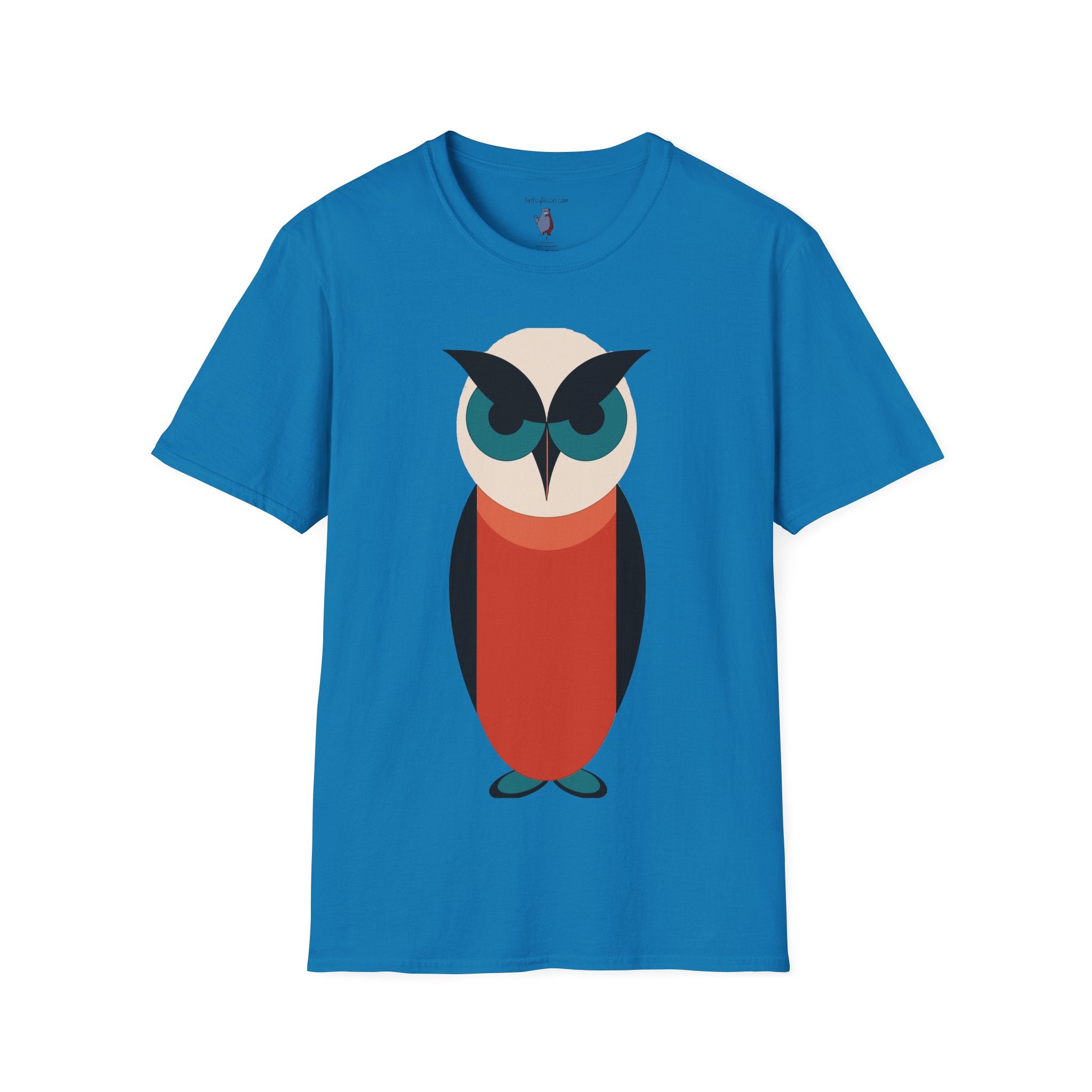 Schoolhouse Owl Graphic Art - 100% Cotton T-Shirt