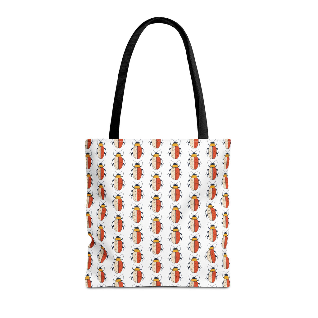 Midwest Mod Colorful Beetle Tote Bag, Eco-Friendly Shopping Bag, Beach Tote, Gift for Nature Lovers, Summer Accessory, Lightweight Carryall