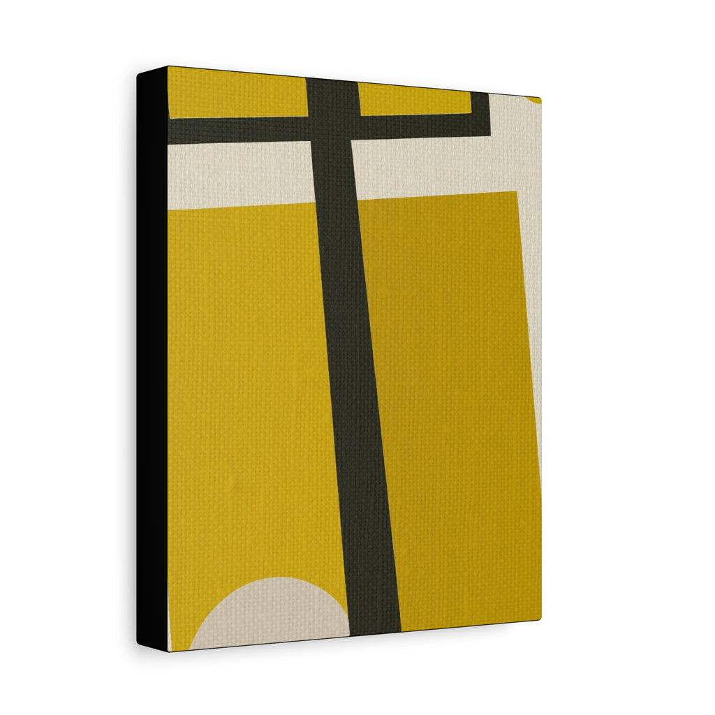 Midwest Modern Abstract Retro Game Sports Board #5 - Matte Canvas, Stretched, 1.25"