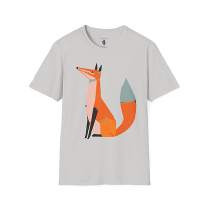 Proud and Stoic Fox Graphic Art Tee - 100% Cotton T-Shirt