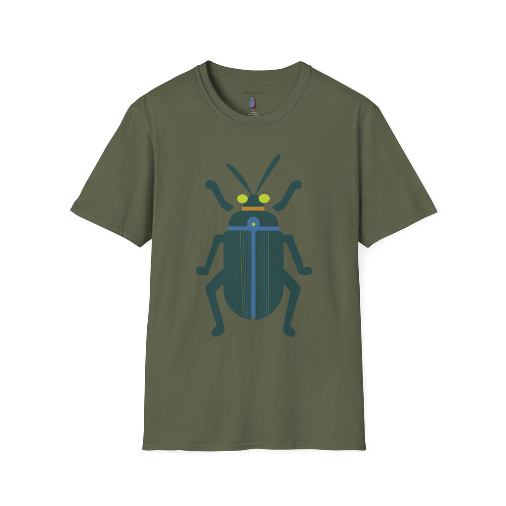 Midwest Modern Beetle Number Four Graphic Art Tee - 100% Cotton T-Shirt