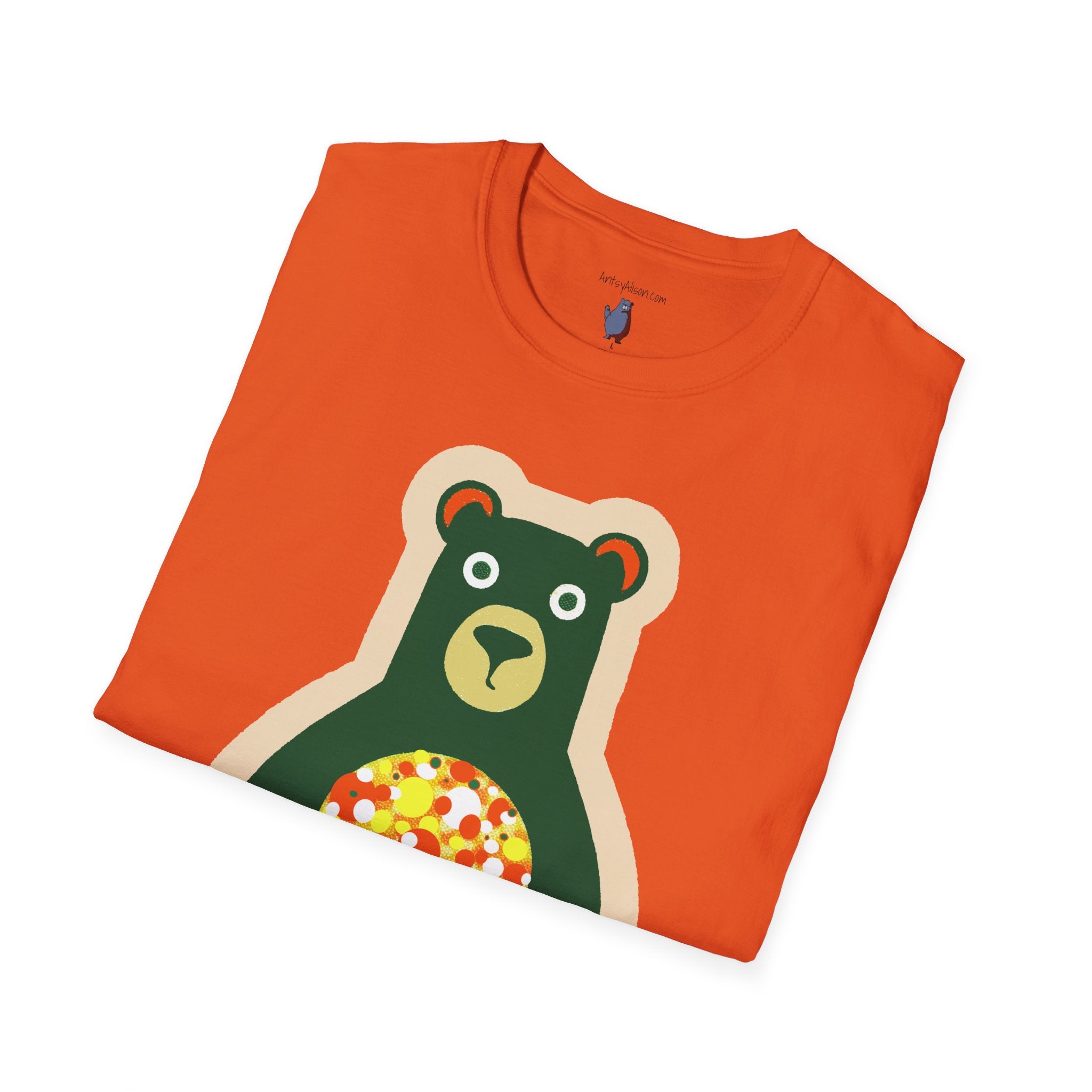 Mod Gumball Bear Graphic Art Tee - 100% Cotton T-Shirt
