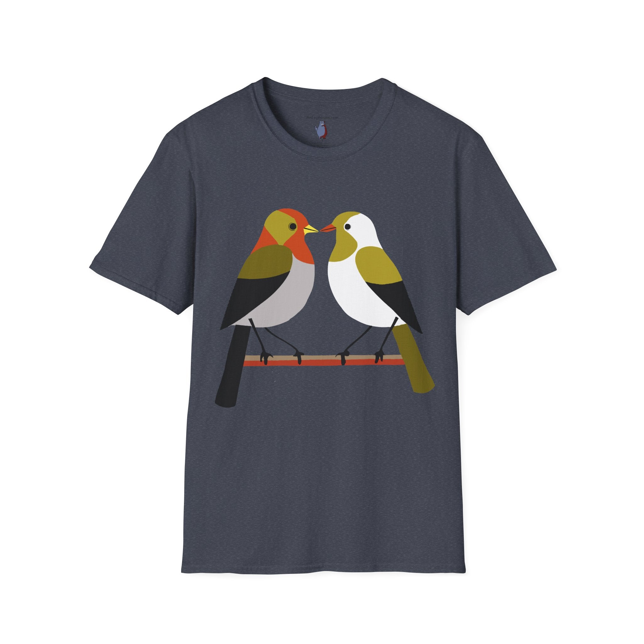Modern Lovebirds - Unisex Softstyle T-Shirt 100% Cotton