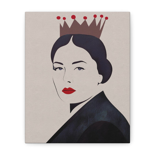 You Are A Queen - Abstract Portrait of Woman - Matte Canvas, Stretched, 1.25"