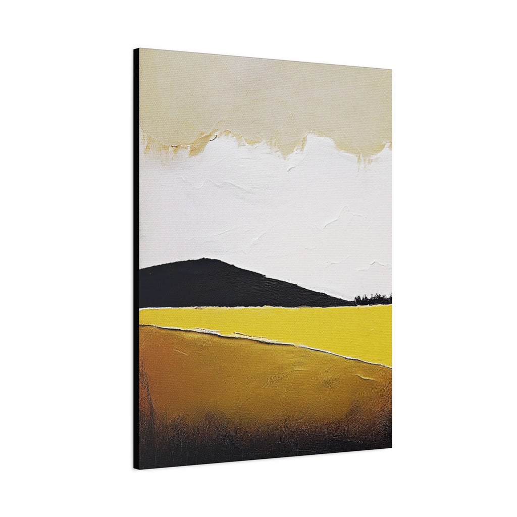 Moody Prairie Landscape Graphic Art Print - Matte Canvas, Stretched, 1.25"