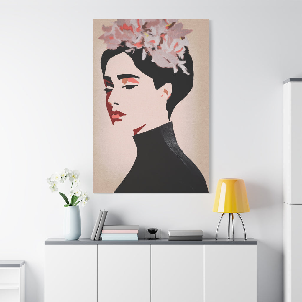 You Should See Me With A Crown - Abstract Portrait of Woman - Matte Canvas, Stretched, 1.25"