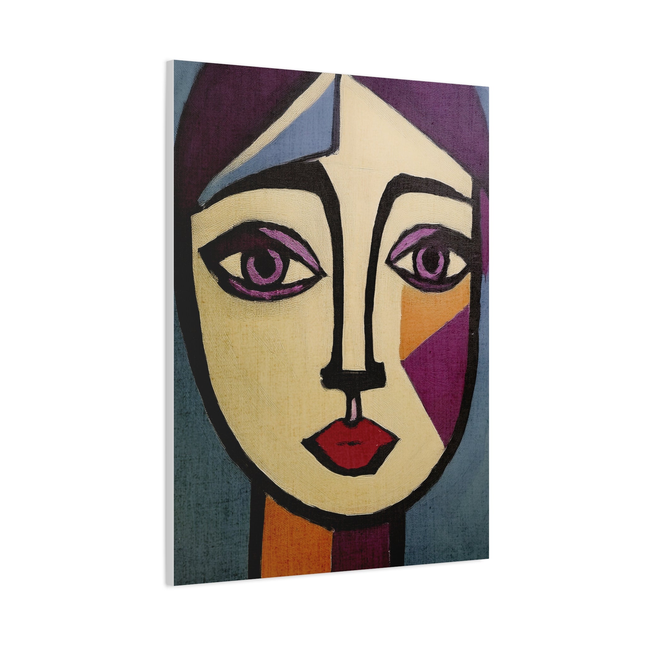 Abstract Moody Woman Portrait Art Print - Matte Canvas, Stretched, 1.25"