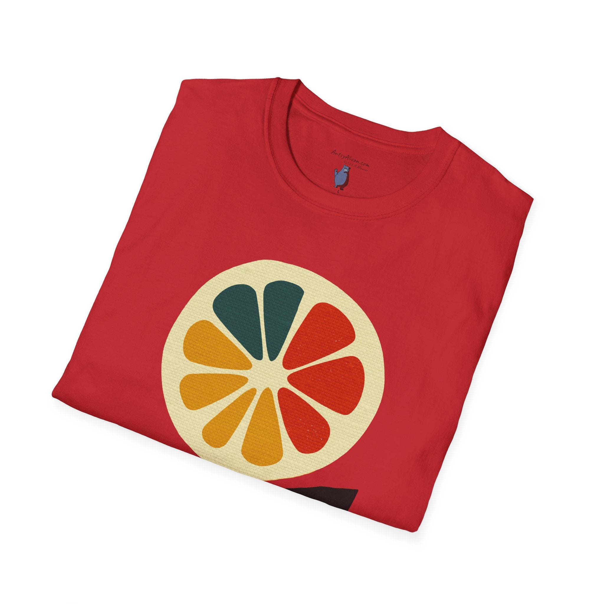 Midwest Modern Pop Art Lemon Flower - 100% Cotton Graphic Tee - unisex, pop, lemon, icon