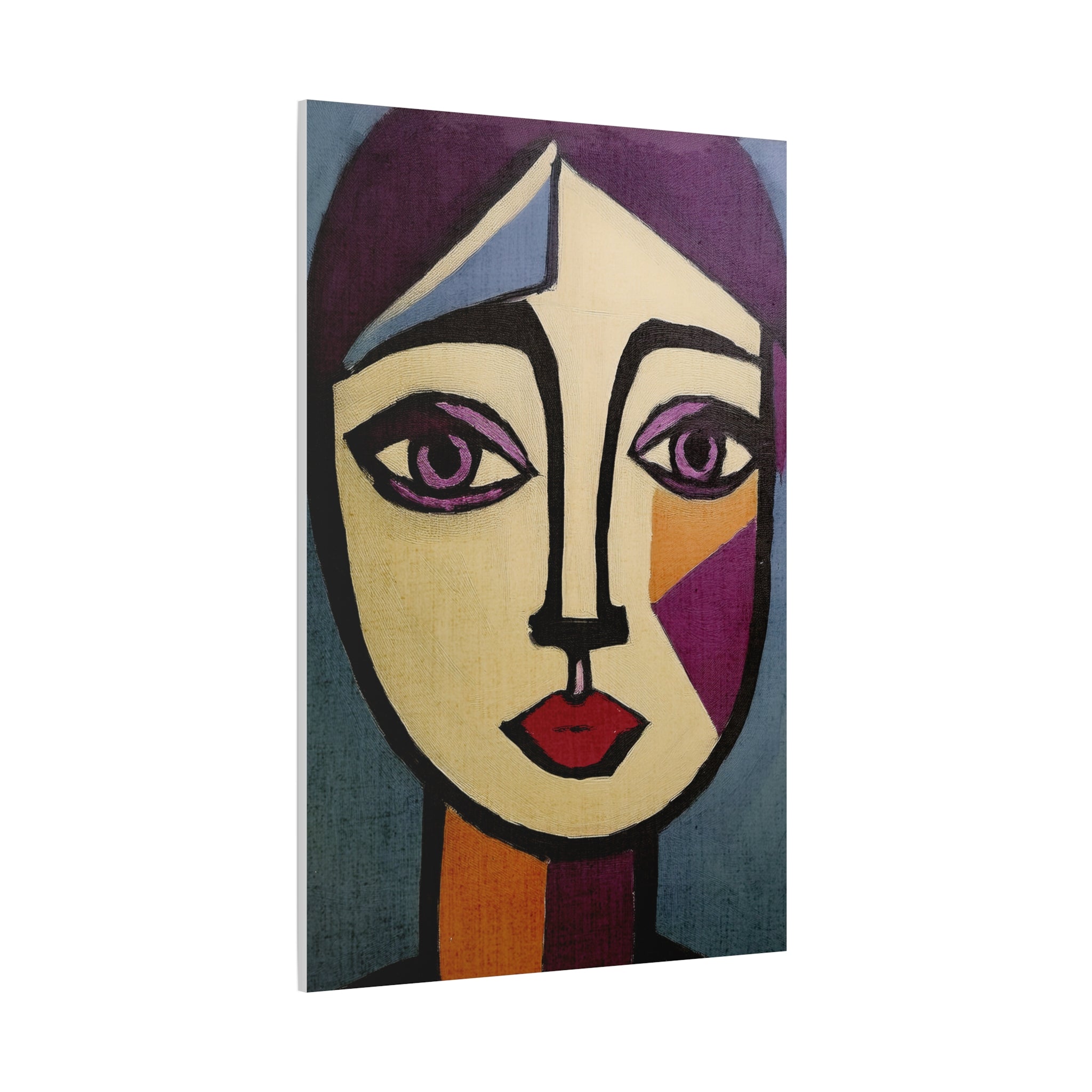 Abstract Moody Woman Portrait Art Print - Matte Canvas, Stretched, 1.25"