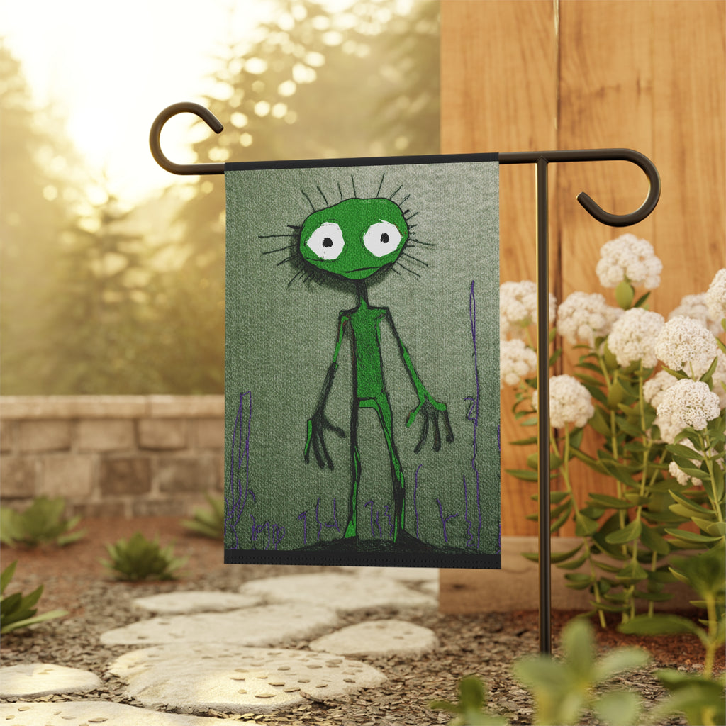Halloween Seasonal Midwest Mod Green Creature Monster Pop Art Whimsical Yard Decoration, Unique Home & Garden Decor, Outdoor Signs, Fun Garden Art