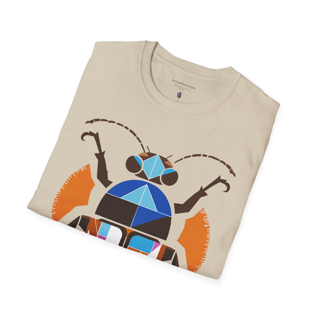 Midwest Modern Deco Beetle - Unisex Softstyle T-Shirt