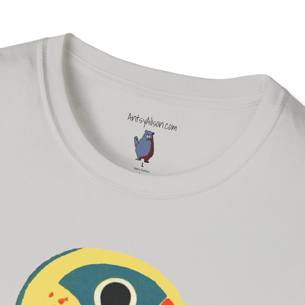 Retro BlueBird Graphic Art Tee - 100% Cotton T-Shirt