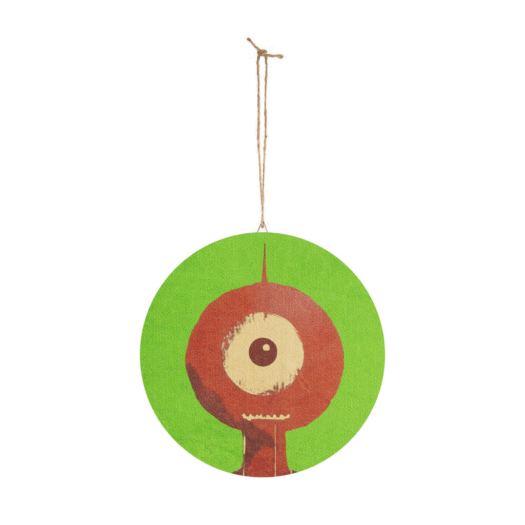 Midwest Mod Halloween Cyclops Playful Decorative Wall Sign, Spooky Home Decor,  Whimsical Art Piece
