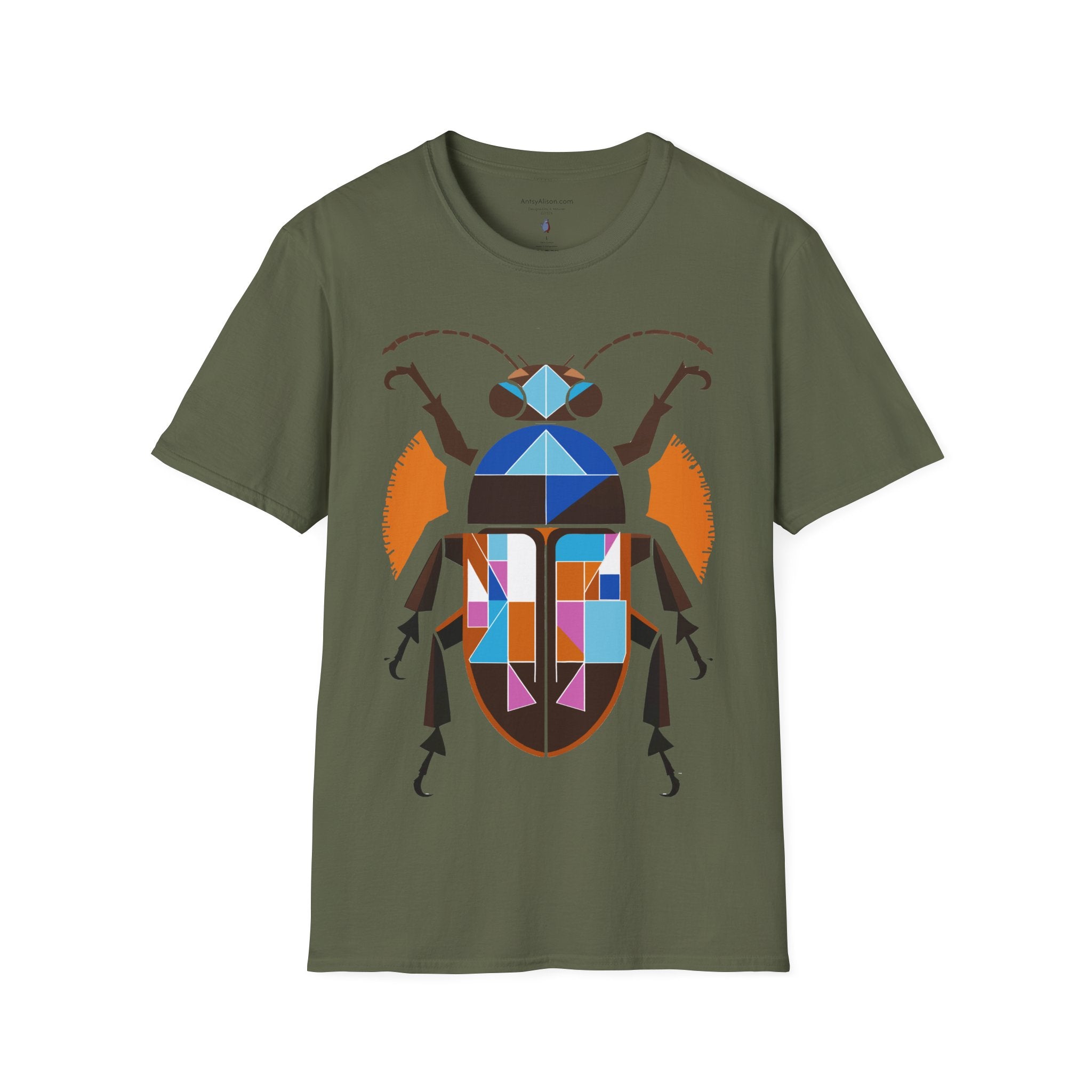 Midwest Modern Deco Beetle - Unisex Softstyle T-Shirt
