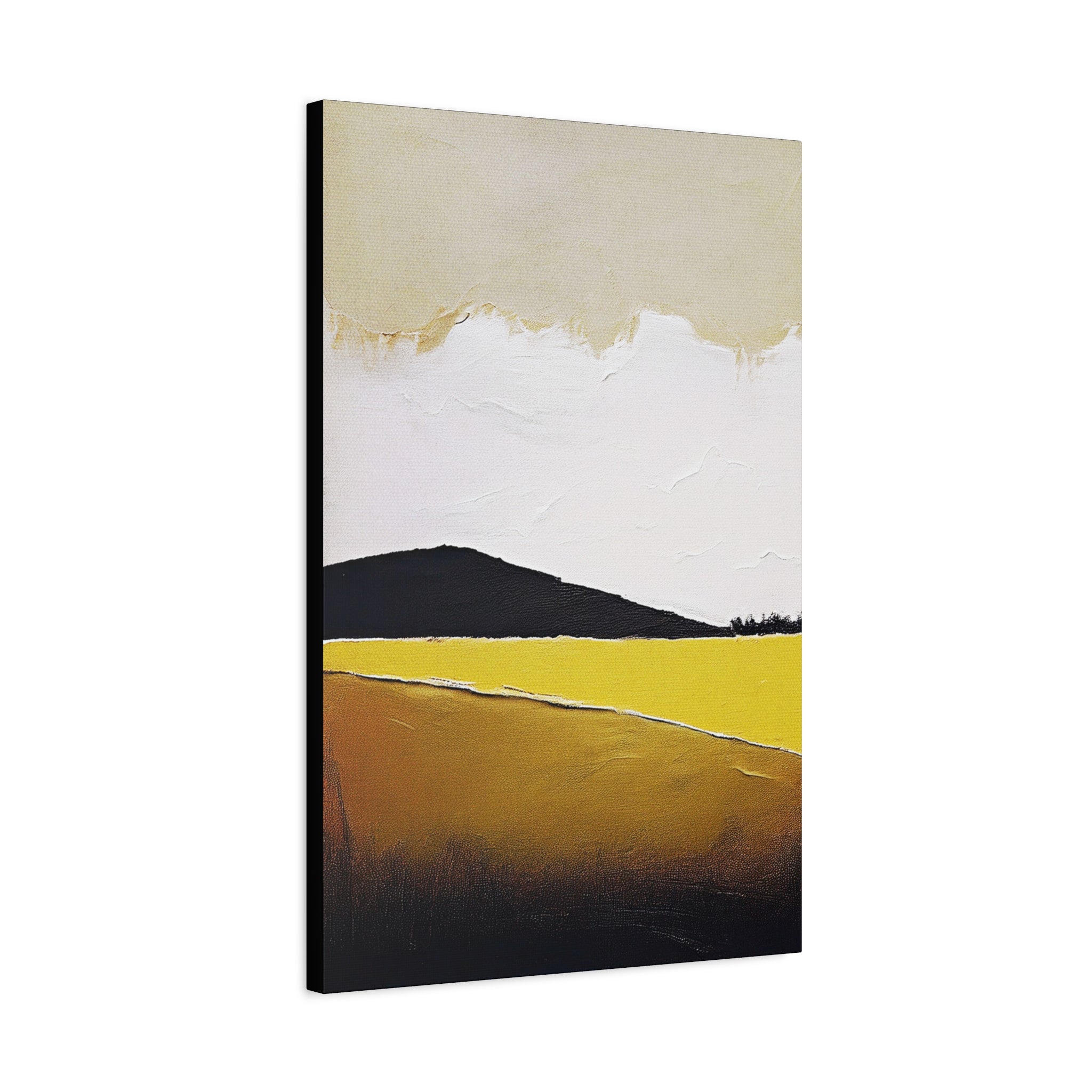 Moody Prairie Landscape Graphic Art Print - Matte Canvas, Stretched, 1.25"