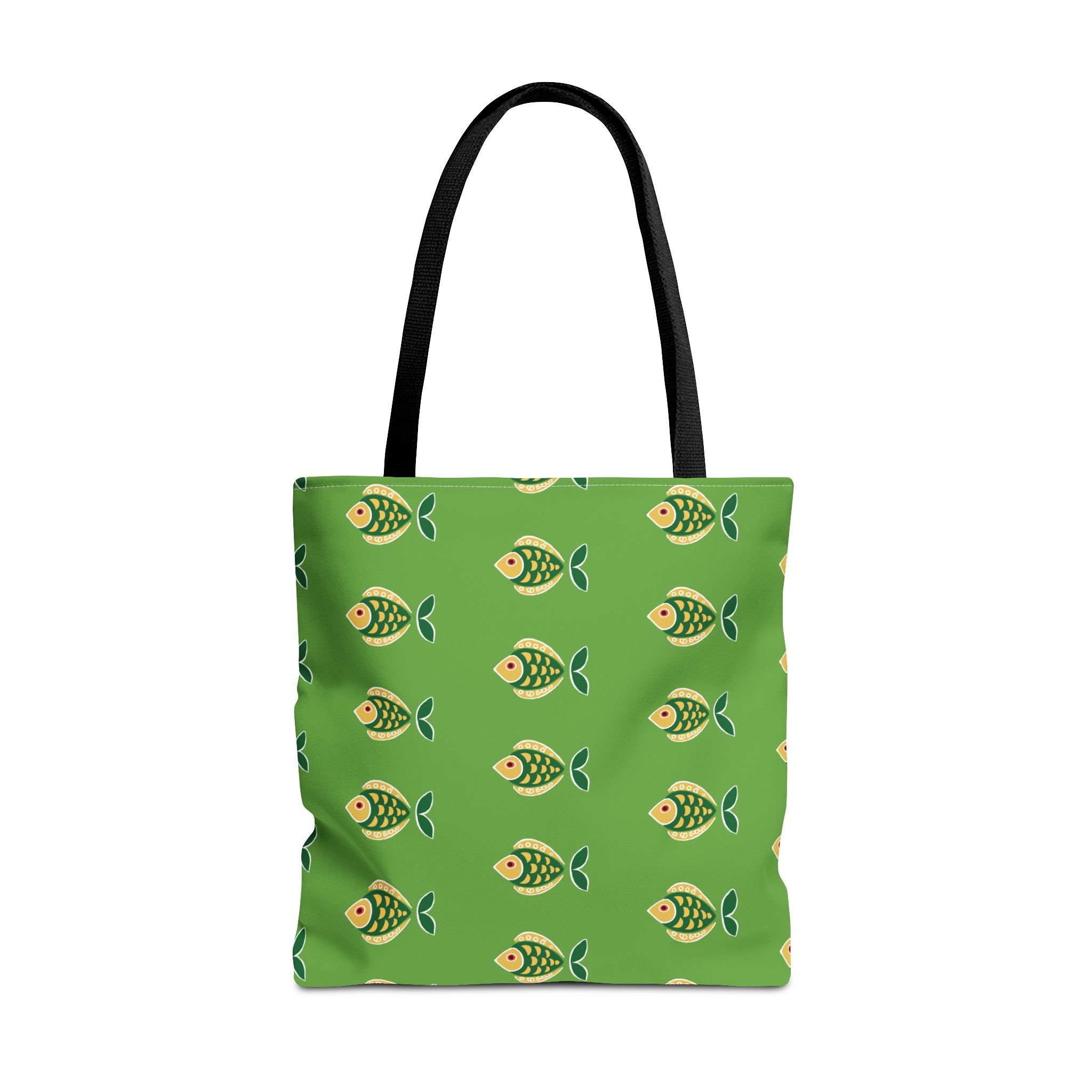 Midwest Mod Green Fish Tote Bag, Eco-Friendly Shopping Bag, Beach Tote, Gift for Nature Lovers, Summer Accessory, Lightweight Carryall