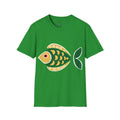Retro Fish Graphic Art Tee - 100% Cotton T-Shirt