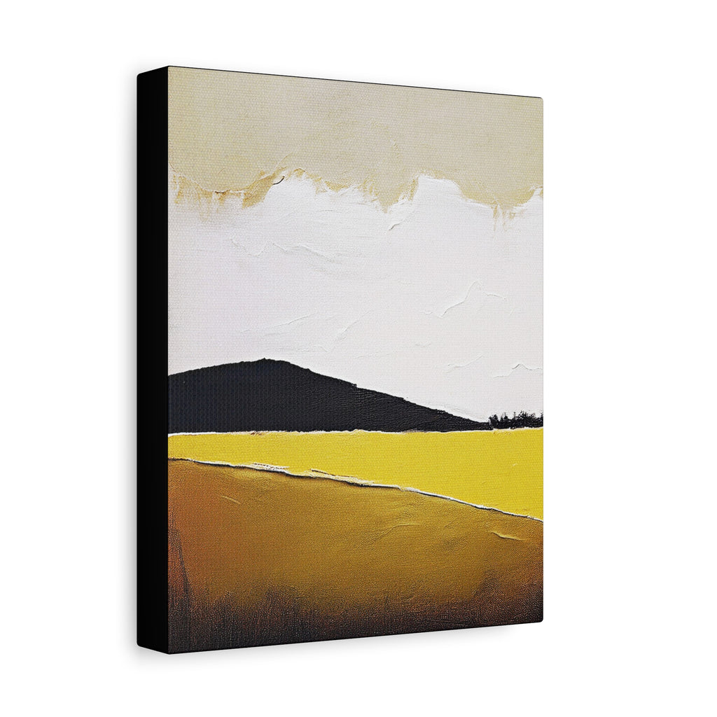 Moody Prairie Landscape Graphic Art Print - Matte Canvas, Stretched, 1.25"