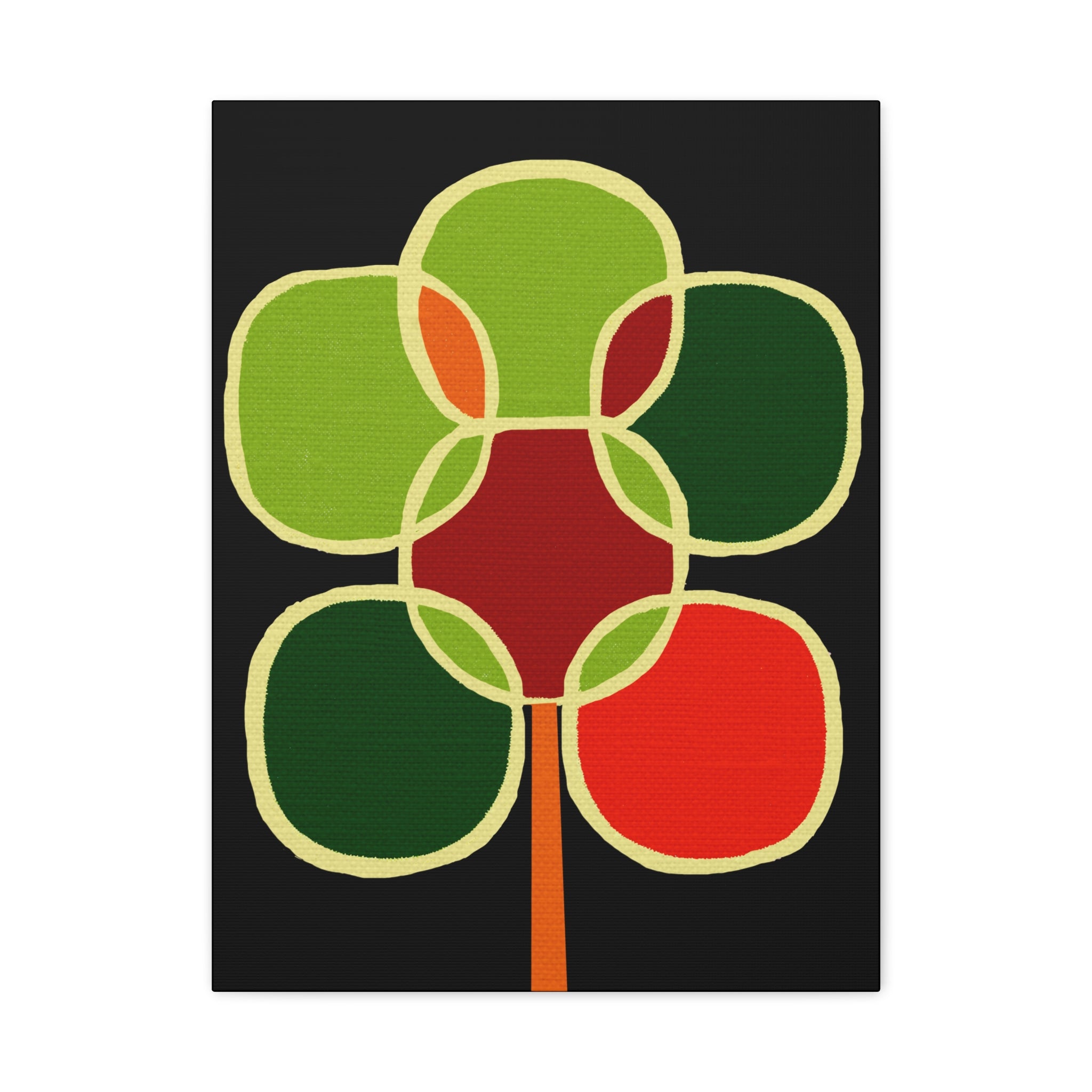 Midwest Modern Cluster Tree Print - Matte Canvas, Stretched, 1.25" -  home decor, wall art, nature, tree