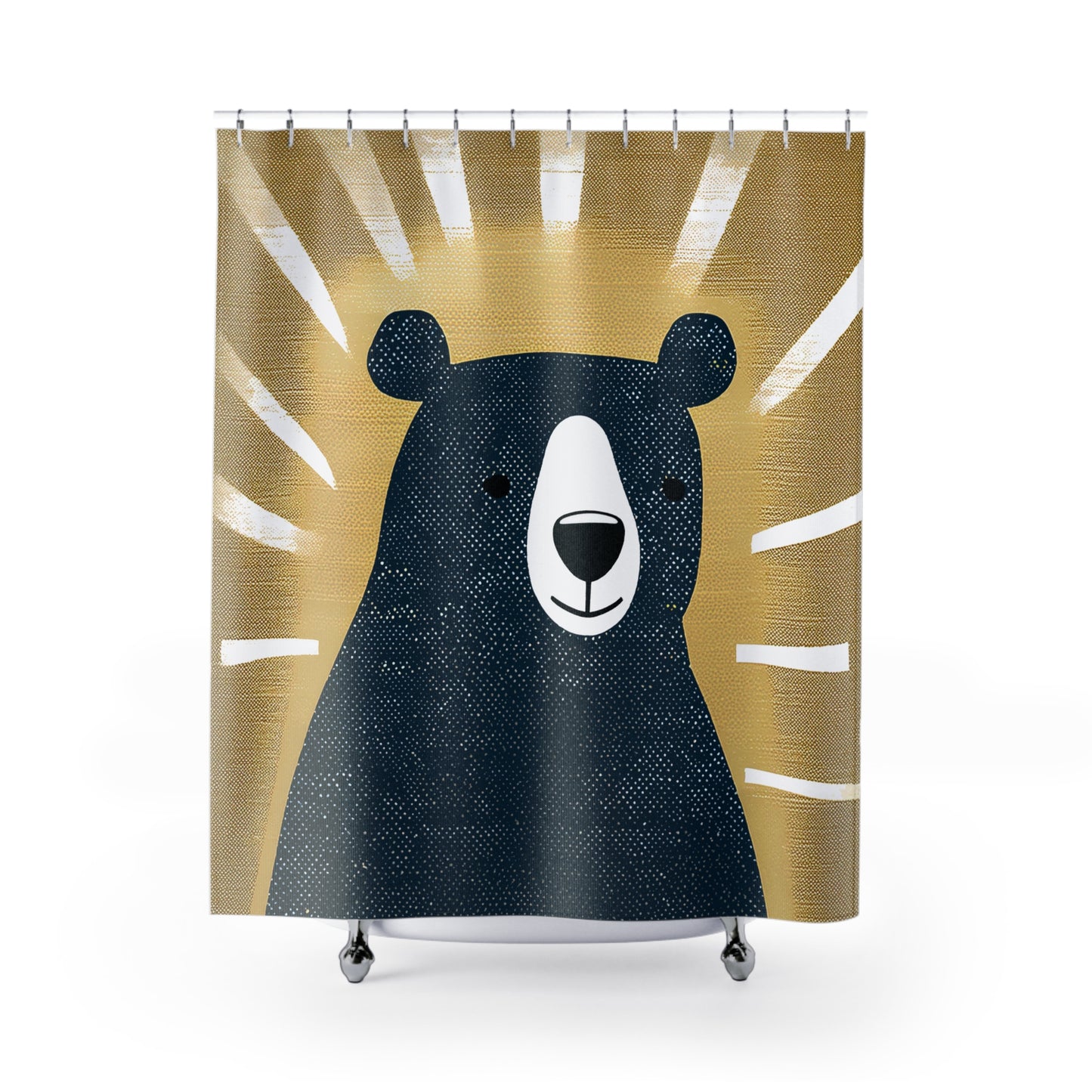 Good Morning Bear Shower Curtain