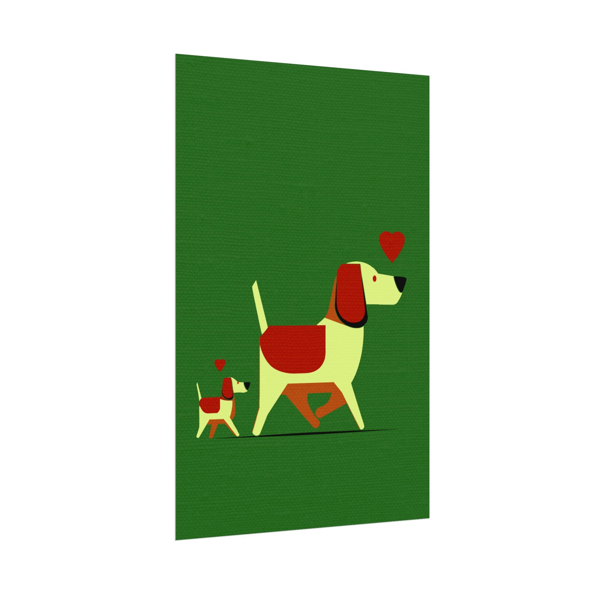 Animal Love Print Dog Mama Only Rolled Poster - Animals, Dog,  Puppy, Canine, Valentines Day, Nature, Love