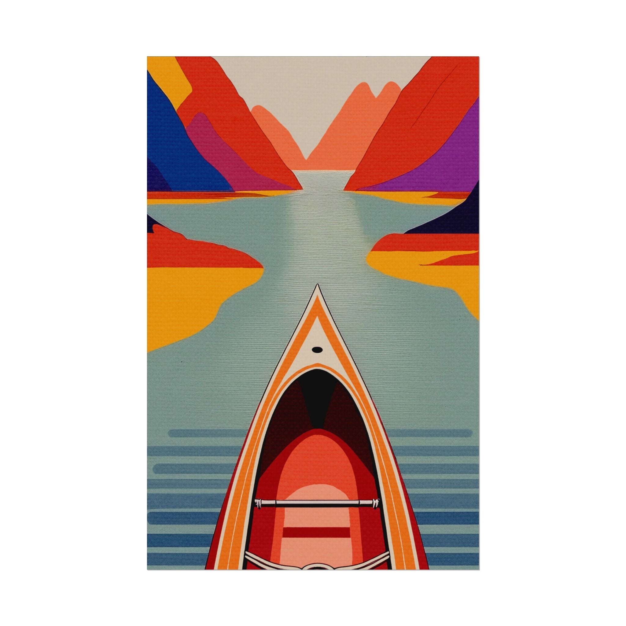 Outdoor Activity Canoe Poster, Rolled Poster -  nature lovers, outdoor activities, spring, summer, canoe