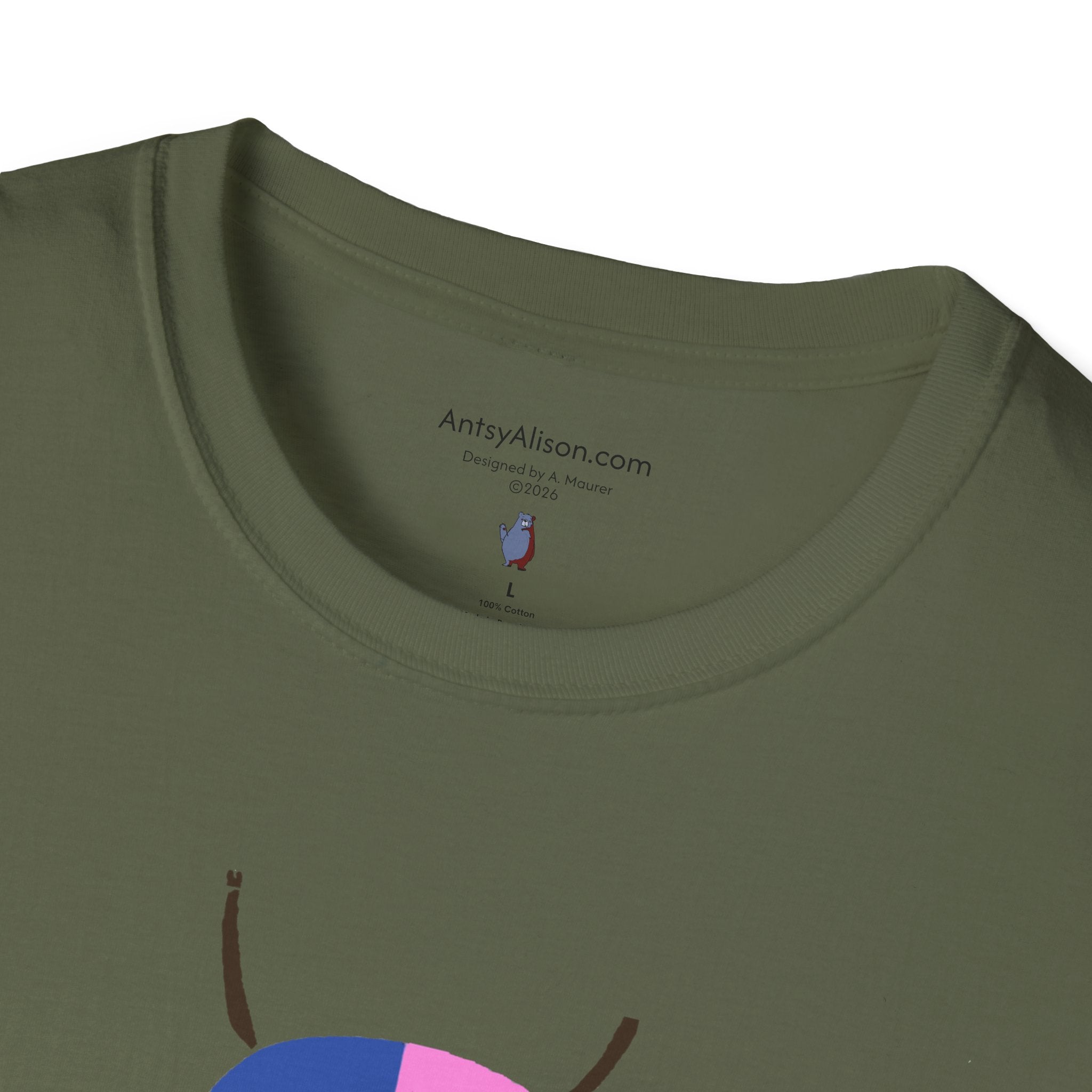 Midwest Modern Graphic Abstract Insect Beetle - Unisex Softstyle T-Shirt