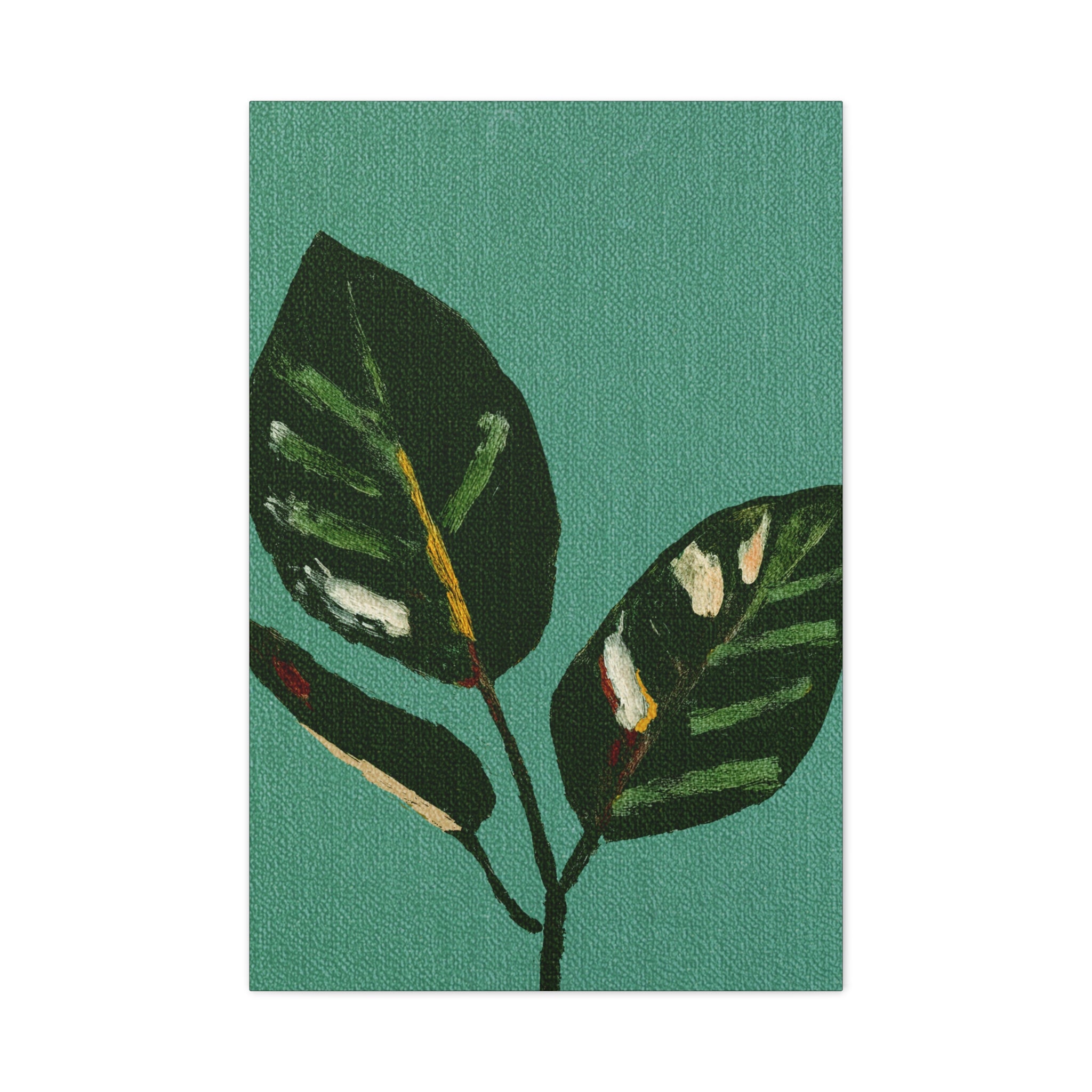 Midwest Mod Modern Houseplant Plant Art Print No. 300 - Matte Canvas, Stretched, 1.25"