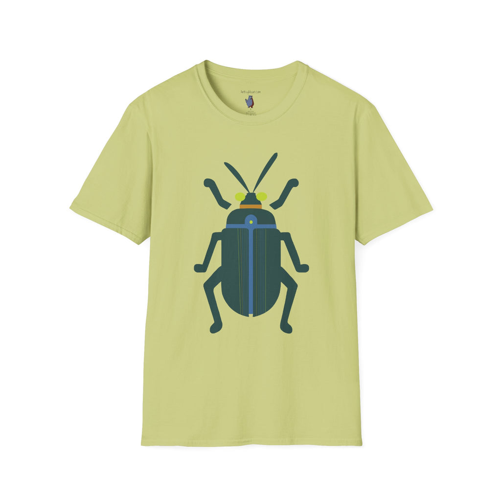 Midwest Modern Beetle Number Four Graphic Art Tee - 100% Cotton T-Shirt