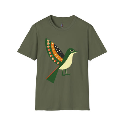 Ready to Fly Bird Graphic Art Tee - 100% Cotton T-Shirt