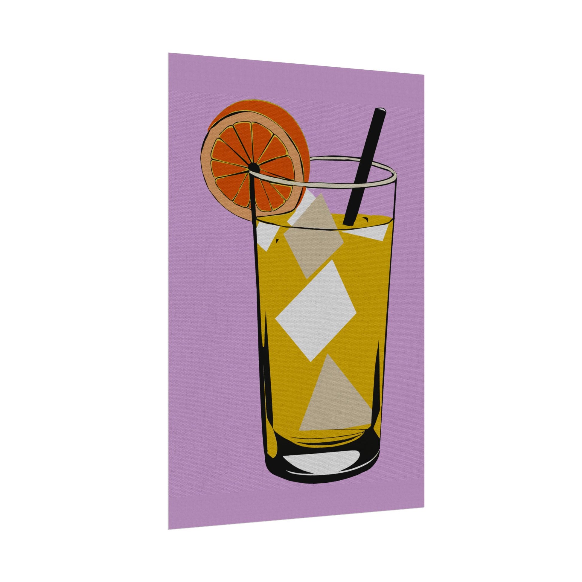 Comfort Food Pop Art Print - Lemonade Rolled Poster | Wall Art, Midwest Mod, Comfort Food, Lemonade, Lemons, Refreshment