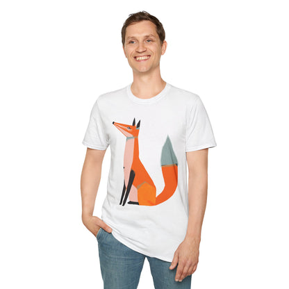 Proud and Stoic Fox Graphic Art Tee - 100% Cotton T-Shirt