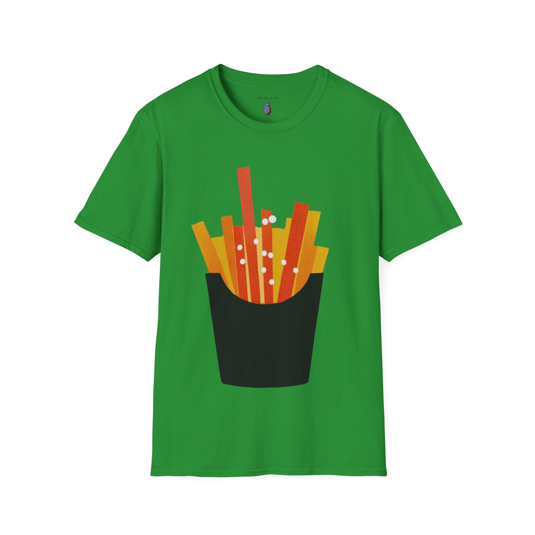 French Fry Fries Graphic Art Tee - 100% Cotton T-Shirt