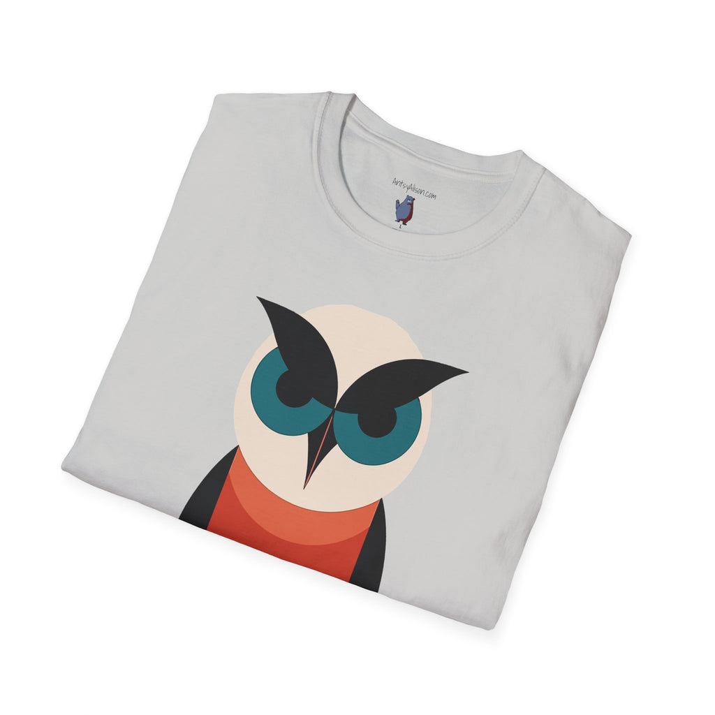 Schoolhouse Owl Graphic Art - 100% Cotton T-Shirt