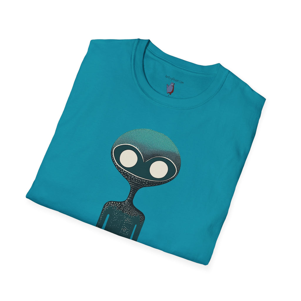 Midwest Modern UAP UFO Alien Number Two Graphic Art Tee - 100% Cotton T-Shirt
