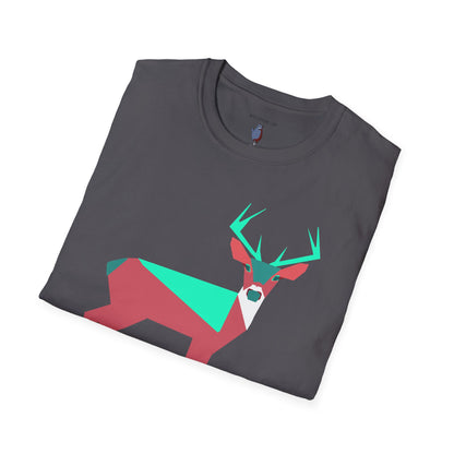 Buck Up Buttercup Graphic Art Deer Tee - 100% Cotton T-Shirt