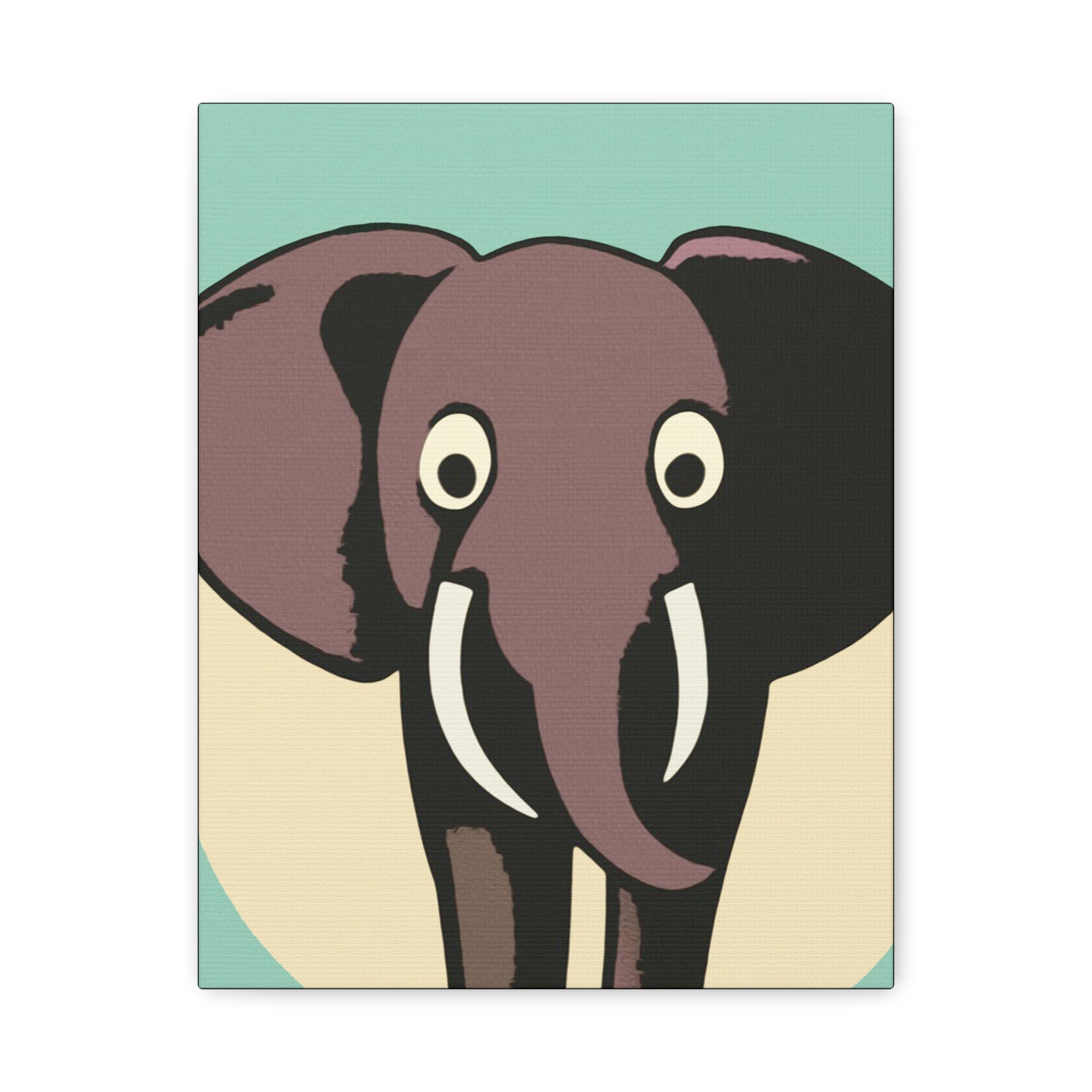 Midwest Modern The OG Elephant Graphic Art Print - Matte Canvas, Stretched, 1.25" - wall art, home decor, elephant, OG, kids decor