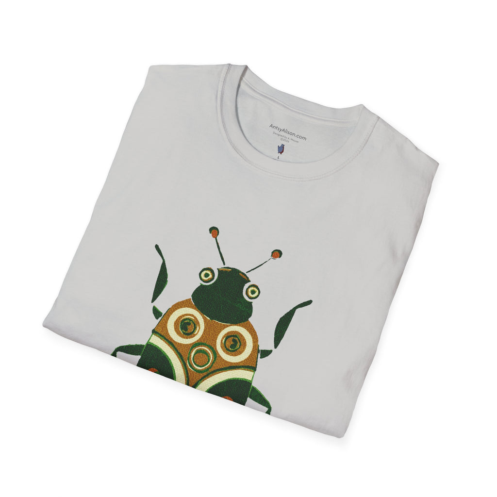Midwest Modern Green Beetle - Unisex Softstyle T-Shirt
